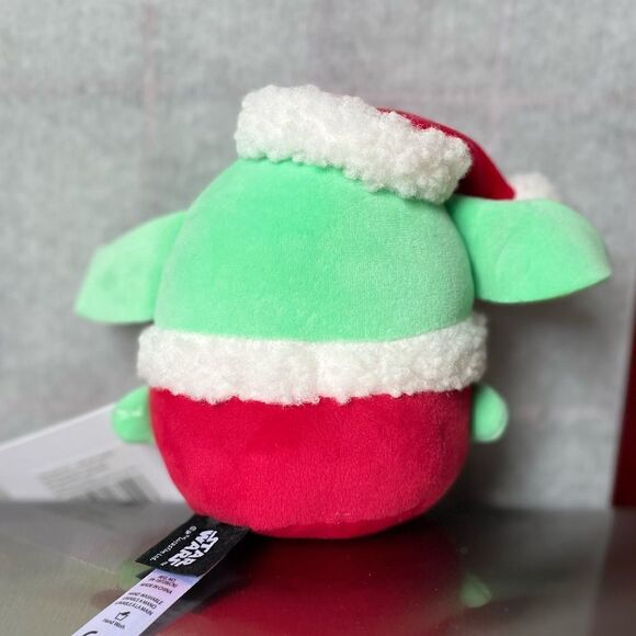 Mattel Star Wars Mandalorian Grogu *NEW* Plush Christmas Themed Toy (5 in) - Picture 2 of 9